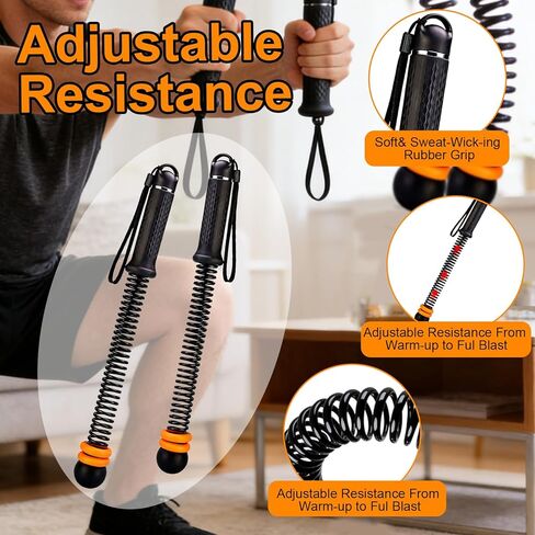 Ropeless Battle Ropes Adjustable Weight, Portable Cordless Battle Ropes for Home Gym, High Calorie Burn for Men & Women, Fitness Equipment for HIIT & Low-Impact Aerobic Training in Saudi Arabia
