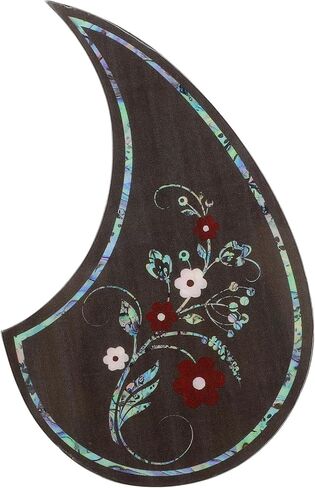 Vaguelly Bass Pickguards PVC Universal Folk Acoustic Guitar Pickguard شكل دمعة ذاتية اللصق جيتار Pickguard ملصق يناسب 39-41 بوصة in Kuwait
