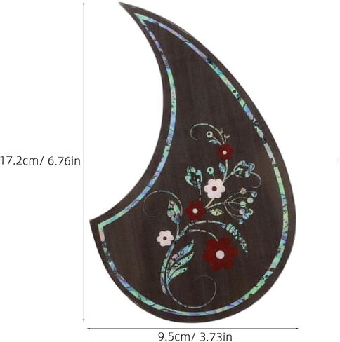 Vaguelly Bass Pickguards PVC Universal Folk Acoustic Guitar Pickguard شكل دمعة ذاتية اللصق جيتار Pickguard ملصق يناسب 39-41 بوصة in Kuwait