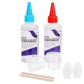 Knife Handle Epoxy, Ideal for Knife Handle Applications, 6.7 Ounce Adhesive Set, High Impact Clear Resin Kit, A & B 2 Part Epoxy Glue, Rigid and Flexible Resin in Kuwait
