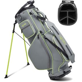 Honma Golf Stand Bag Lightweight,Premium PU Leather Golf Bag for Men Women with 5-Way Full-Length Divider, Dual Strap, Ideal for Carrying or Push Cart in Kuwait