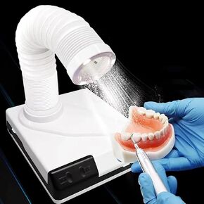 جهاز تجميع الغبار المكتبي لنماذج طب الأسنان وصالونات الأظافر، شفط قوي مع أنبوب قابل للسحب وإضاءة LED، استخدام متعدد الاستخدامات للمختبرات والتنظيف اليومي in Kuwait