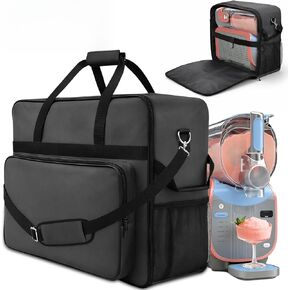 Carrying Bag for Ninja Slushie Max FS605 Series, Professional Drink Maker Travel Case with Side-Opening Zipper, Waterproof Padded Storage Bag with Shoulder Strap & Accessory Pockets for Cups in Kuwait
