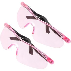 2pcs Protective Safety Glasses for Shooting, Scratch Resistant Pink Goggles, Unisex Eye Protection for Outdoor and Lab Use in Saudi Arabia