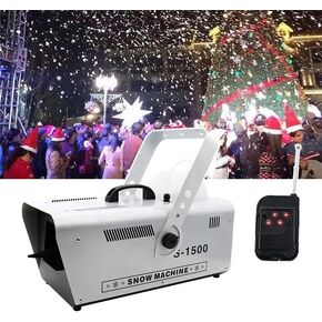 1500W Party Snow Machine, Stage Snow Machine, with Remote Control, Rotatable, Suitable for Parties, Weddings, and Stage Effects in Saudi Arabia