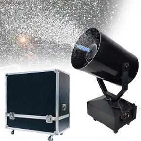 ماكينة صنع الثلج بقدرة 3000 وات، ماكينة صنع الثلج المتأرجحة 120 درجة / 360 درجة، ماكينة ثلج كبيرة مع جهاز تحكم عن بعد، مسافة نفث من 10 إلى 15 مترًا، تأثير رقاقات الثلج المتساقطة بشكل مثالي in Kuwait