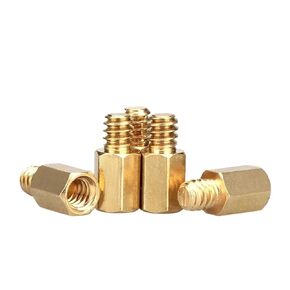 10~500pcs Male to Female Brass Spacer UNC 6#-32x6.4+4mm Hex Standoff Pillar for PC Motherboard(50Pcs) in Saudi Arabia