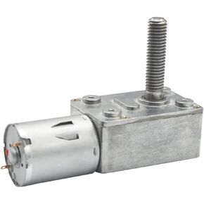 12V high Torque Low Speed DC Worm Gear Motor 8mm*33mm Output Screw Shaft with Screw Flange(40 RPM) in Kuwait