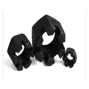 Hexagon Slotted Nut Pack of 2 Carbon Steel Grooved Hex Slotted Nuts M30 M33 M36(M30) in Saudi Arabia