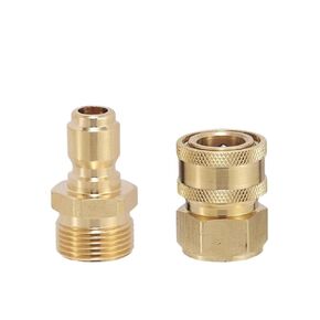 Hexagon Slotted Nut M22 Quick Connect Adapter Kit Pack of 6 for High Pressure Washer Gun and Hose(M2214 Set) in Saudi Arabia