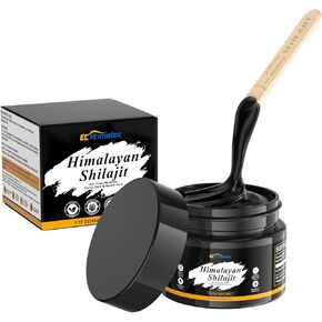 راتنج شيلاجيت النقي من الهيمالايا مع حمض الفولفيك و85+ من المعادن النادرة للطاقة والجهاز المناعي والأداء المعرفي، شيلاجيت عالي الفعالية للرجال والنساء - 200 وجبة / 50 جم in Kuwait