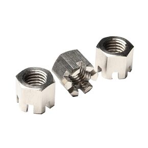 Hexagon Slotted Nut Pack of 10 M6-M20 304 Stainless Steel Hexagon Slotted Thin Castle Nuts with Metric Coarse(M12) in Saudi Arabia