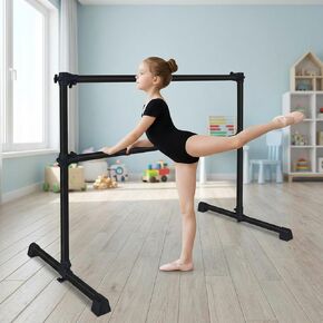 4FT Black Ballet Barre - Adjustable 6.7-46 Inches for Dance, Athletic Training, and Fitness - Enhance Strength, Balance, and Flexibility in Saudi Arabia