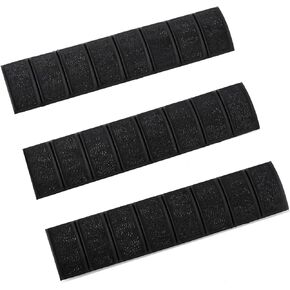 3 Pack 6.25 in Picatinny Rail Cover Non-Slip Checkered Protector Panel for 20mm Rail Everyday Carry Hunting (Black) in Kuwait