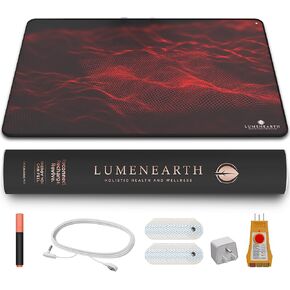 Grounding Mat Bundle – 60×90 cm Conductive PU Leather Earthing Mat with Non-Slip Silicone Bottom, Grounding Patches, Outlet Tester & 4–5m Cord - Grounding Pad for Sleep, Bed, Work, & Foot in Saudi Arabia