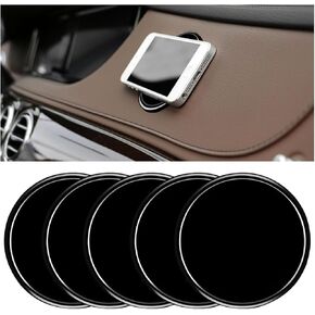 Car Dashboard Non Slip Mat, 5PCS Anti Slide Vehicle Dash Pad for Radar Detector Cell Phone, Multifunctional Auto Interior Gripping Mat Accessories, Universal for Truck (5.43 x 3.07 inches) in Kuwait