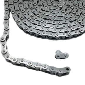 1Pcs 04B-1 Carbon Steel Roller Chain/Chain Connector, Chain Pitch 6mm, Half/Full Buckle Roller Industrial Chain Join Buckle DOLUNTO (Size : Roller Chain 5M) in Saudi Arabia