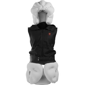 Anti-Fall Airbag Suit with (1 PCS) Metal Bottle Hit Intelligent Vest 0.08s Pop Up Head Protection for Elderly yjt0rf-11223(Black,XX-Large) in Saudi Arabia