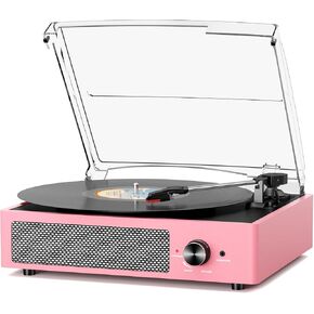 مشغل سجل فينيل مع 2 مكبرات صوت استريو قائم على الحزام القديم القديم 3 سرعات 3 حجم اللاسلكي تشغيل Bluetooth التشغيل Aux-in RCA Out سماعة الرأس LP Vinyl Players Auto Stop Frosted Golden in Kuwait