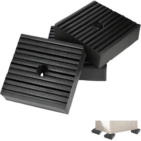 3-Pack Anti Vibration Pads 4"x4"x1", Solid Rubber Isolation Pads for Air Compressor, AC Condenser, Washing Machine, Treadmill - 960LBS Load Capacity, Noise Reduction, Non-Slip, Easy Installation in Kuwait