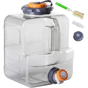 Redswing 4 جالون BPA حاوية مياه مجانية ، خزان تخزين المياه المحمولة مع حنفية للتنسيق في التخييم في الهواء الطلق ، دلو غذائي من الدرجة الكثيفة ، رمادي 15L in Kuwait