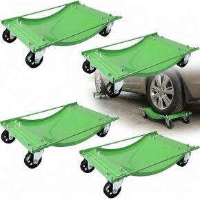 Car Dolly Set of 4, 8000LBS Heavy Duty Car Mover Dollies, Steel Wheel Skates for SUVs, Trucks, Motorcycles in Kuwait