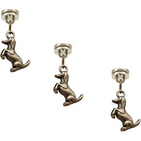Brass Hinge Head Home Decoration Sausage Dog,Magnetic Hinge Dropper Hanging,Magnetic Hinge Head Toppers,Door Hinge Pin Topper (Brass) in Kuwait