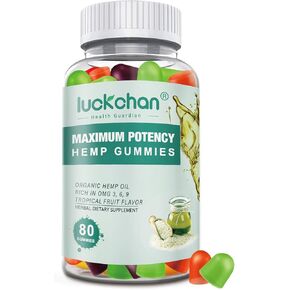 صمغ القنب عالي الفعالية للنوم والألم والقلق - (عبوة واحدة) صمغ زيت القنب العضوي النقي ذو القوة الإضافية - صمغ الدب الطبيعي للبالغين in Kuwait