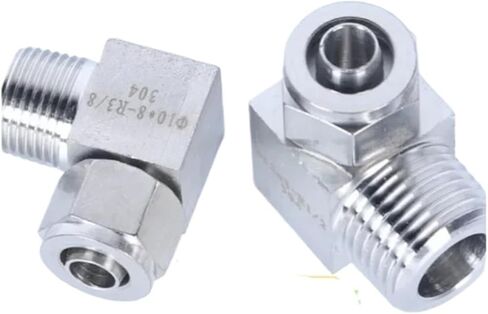 الكوع 4 6 8 10 12 14 16 مم خرطوم سريع الالتواء 1/8 بوصة 1/4 بوصة 3/8 بوصة 1/2 بوصة موصل مقرنة ذكر BSPT 304 هواء هوائي من الفولاذ المقاوم للصدأ (مرفق ذكر BSPT، 8X6_1/4 بوصة) in Kuwait