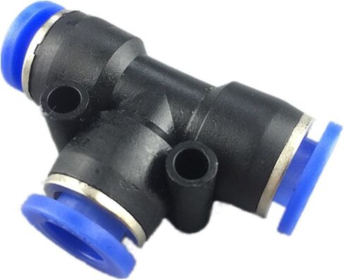 Air Hose Quick Connect Adapter, 10 PCS/LOT Pneumatic Fittings Tee Fitting Push In Quick Joint Connector PE4-PE16(PE10mm) in Saudi Arabia