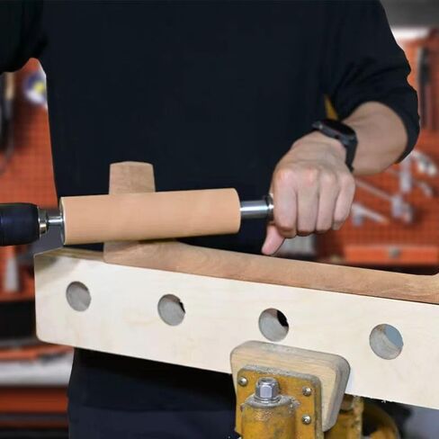 Guyker Handheld Rolling Pin Sander, Original Hand-Held Manual Aluminum Alloy Shaft Rod Sanding Machine for Shaping and Finishing Acoustic Guitar Repair Tool, SCDM in Saudi Arabia