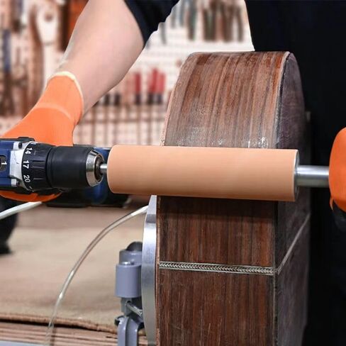 Guyker Handheld Rolling Pin Sander, Original Hand-Held Manual Aluminum Alloy Shaft Rod Sanding Machine for Shaping and Finishing Acoustic Guitar Repair Tool, SCDM in Saudi Arabia