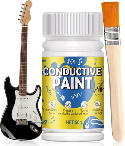Premium Conductive Paint for Electric Guitar Shielding & Blocker for Pickup Cavities & Circuit Chambers,50g (Resistivity: 10-90 ohms/cm) in Kuwait