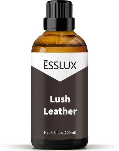 زيت عطري من الجلد الفاخر، ESSLUX 100 مل 3.3 أونصة زيوت معطرة فردية كبيرة، زيوت عطرية للعلاج بالمنزل للناشر والتدليك والصابون وروائح صناعة الشموع in Kuwait