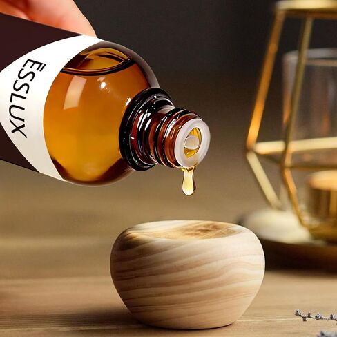 زيت عطري من الجلد الفاخر، ESSLUX 100 مل 3.3 أونصة زيوت معطرة فردية كبيرة، زيوت عطرية للعلاج بالمنزل للناشر والتدليك والصابون وروائح صناعة الشموع in Kuwait