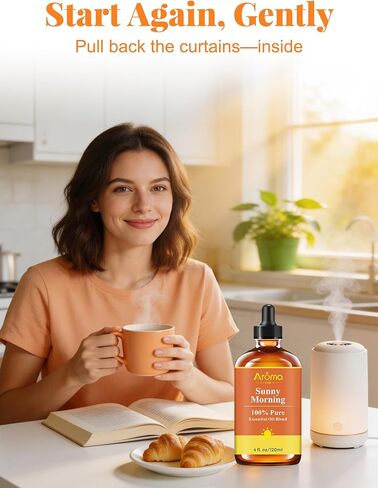 Sunny Morning — A 100% Pure Essential Oil Blend Citrus-Bright Blend that Makes Your Space Feel Like You Just Opened the Curtains, Essential Oils for Diffusers for Home in Saudi Arabia