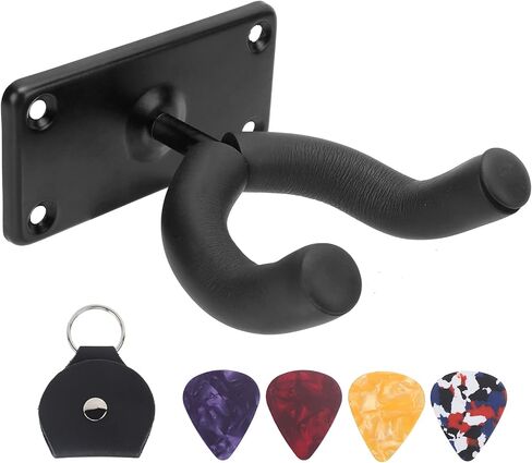 Guitar Wall Mount, SpaceSaving Metal Sponge Holder Bass Wall Hanger Tube Design for Electric Guitars and Basses Musicians in Home Studios Recording Rooms Music Shops in Saudi Arabia