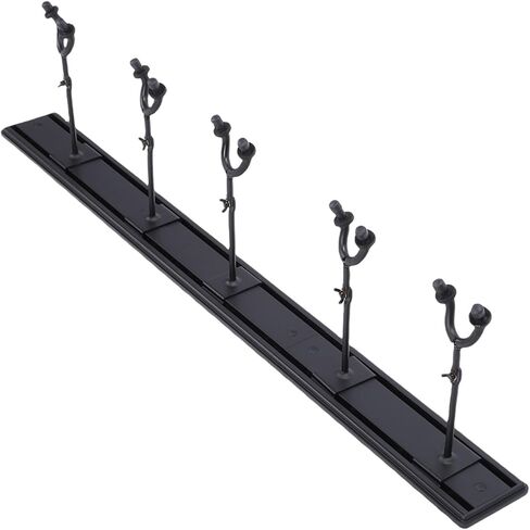 Qqmora Guitar Wall Mount Metal Guitar Hanger with 5 Adjustable Hooks Wall Mount Rack for Acoustic Electric Guitars Basses Space Saving Display Rack in Saudi Arabia