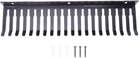 حامل منظم لإدارة الكابلات من Yosoo، شماعة من الفولاذ الكربوني شديدة التحمل مثبتة على الحائط مع فتحات 5.5 مم 9.5 مم لكابلات موسيقى الجيتار والكمبيوتر XLR in Kuwait