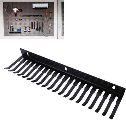 حامل منظم لإدارة الكابلات من Yosoo، شماعة من الفولاذ الكربوني شديدة التحمل مثبتة على الحائط مع فتحات 5.5 مم 9.5 مم لكابلات موسيقى الجيتار والكمبيوتر XLR in Kuwait