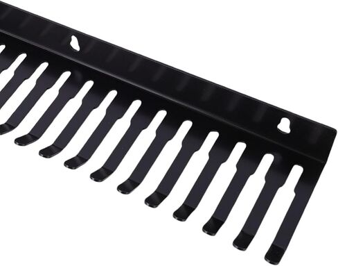 حامل منظم لإدارة الكابلات من Yosoo، شماعة من الفولاذ الكربوني شديدة التحمل مثبتة على الحائط مع فتحات 5.5 مم 9.5 مم لكابلات موسيقى الجيتار والكمبيوتر XLR in Kuwait