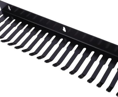 حامل منظم لإدارة الكابلات من Yosoo، شماعة من الفولاذ الكربوني شديدة التحمل مثبتة على الحائط مع فتحات 5.5 مم 9.5 مم لكابلات موسيقى الجيتار والكمبيوتر XLR in Kuwait