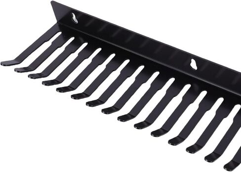 حامل منظم لإدارة الكابلات من Yosoo، شماعة من الفولاذ الكربوني شديدة التحمل مثبتة على الحائط مع فتحات 5.5 مم 9.5 مم لكابلات موسيقى الجيتار والكمبيوتر XLR in Kuwait