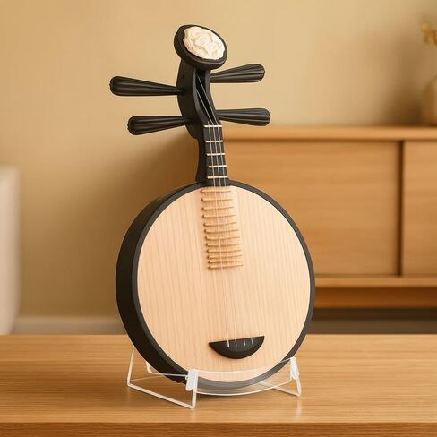 Clear Acrylic Instrument Display, Ukulele Violin Guitar Holder, Floor Mount, Portable, Polished Edge, Easy Assemble Design in Kuwait