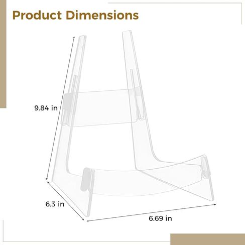 Clear Acrylic Instrument Display, Ukulele Violin Guitar Holder, Floor Mount, Portable, Polished Edge, Easy Assemble Design in Kuwait