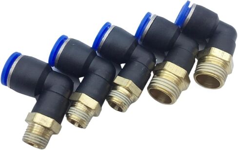5PC Pneumatic fitting PL4-M5 PL63-M5 PL4-M6 PL6-M6 PL4-01 PL6-01 PL4-02 PL6-02 Straight push in connectors air tube joint coupler(PL6-M5) in Saudi Arabia