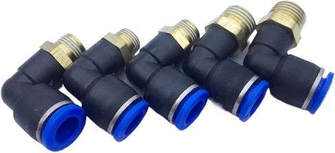5PC Pneumatic fitting PL4-M5 PL63-M5 PL4-M6 PL6-M6 PL4-01 PL6-01 PL4-02 PL6-02 Straight push in connectors air tube joint coupler(PL6-M5) in Saudi Arabia