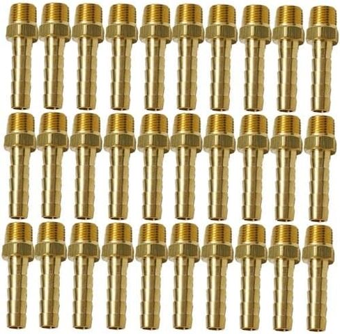 30PCS Hose Barb Fittings 1/4"(6mm) Barb To 1/8" Male Thread Air Hose Fitting in Saudi Arabia