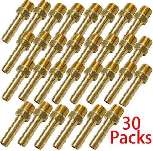 30PCS Hose Barb Fittings 1/4"(6mm) Barb To 1/8" Male Thread Air Hose Fitting in Saudi Arabia