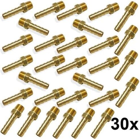 30PCS Hose Barb Fittings 1/4"(6mm) Barb To 1/8" Male Thread Air Hose Fitting in Saudi Arabia